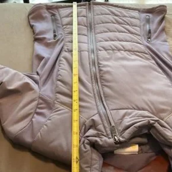 Zella Light Purple / Lilac Puffer Asymmetric Zip Front Jacket Coat Small - Picture 7 of 10